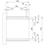 Terrassendach mit Trapez-Lichtplatten natur 318x300 cm 318x300 cm | Lärche/Douglasie naturbelassen