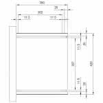 Terrassendach mit Trapez-Lichtplatten classic 420x350 cm 420x350 cm | Kiefer KDI-grün