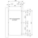 Terrassendach mit Steg-Doppelplatten select 507x300 cm 507x300 cm | Fichte Leimholz weiß grundiert