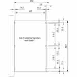 Terrassendach mit Steg-Doppelplatten select 507x350 cm 507x350 cm | Fichte Leimholz weiß grundiert