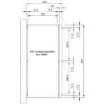 Terrassendach mit Steg-Doppelplatten select 607x300 cm 607x300 cm | Fichte Leimholz weiß grundiert