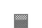 Vorgartenzaun Lugano 90x90 cm Vorgartenzaun mit Rankgitter Fichte Granit 90 x 90 cm Vorgartenzaun mit Rankgitter