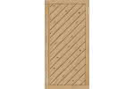 Sichtschutzelement Lugano 90x180 cm geschlossen Lärche/Douglasie naturbelassen 90 x 180 cm geschlossen