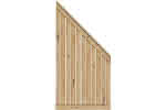 Sichtschutzelement Faaborg II 90x180/90 cm Abschluss Europäische Lärche ca. 90 x 180/90 cm Abschluss
