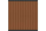 Systemzaun Kingston Vertical cWPC Dunkelbraun Zaunelement 176 x 183 cm Steckzaun 176x183 cm | Dunkelbraun