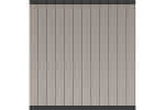 Systemzaun Kingston Vertical cWPC Steingrau Zaunelement 176 x 183 cm Steckzaun 176x183 cm | Steingrau
