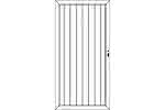 Joda® Easy weiß Sichtschutzzaun Kunststoff Tor ohne Beschlag 90x180 cm gerade, DIN links 90x180 cm Tür li