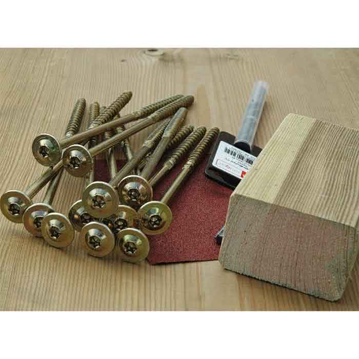 Ben Sandkasten XL 210 x 210 x 24 aus KDI-Gartenbauschwellen 