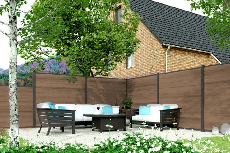 Kingston Systemzaun PVC 178x175 cm Farbe nach Wahl Kingston | nach Wahl