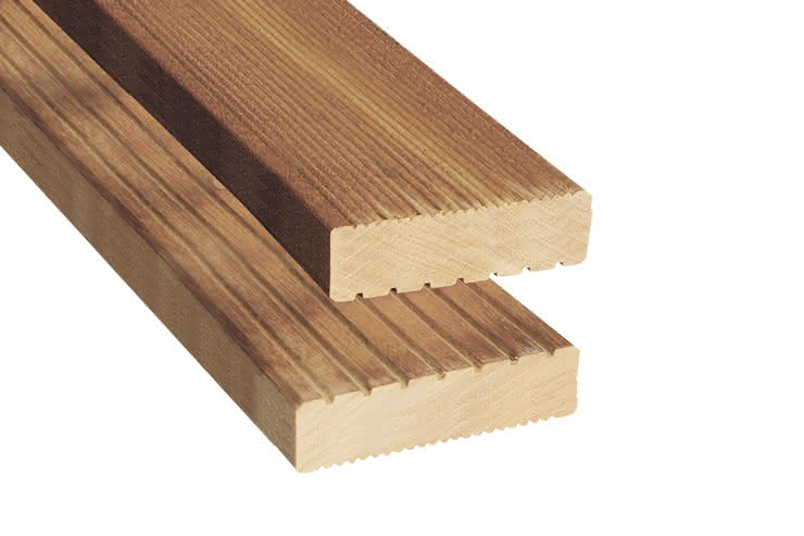 Bangkirai, FSC-zertifiziert (FSC 100%), naturbelassen Anti-Slip-Profil 25x145 mm 