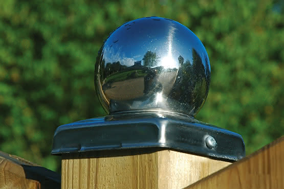 Pfostenkappen aus Metall für 90x90 mm Pfosten 