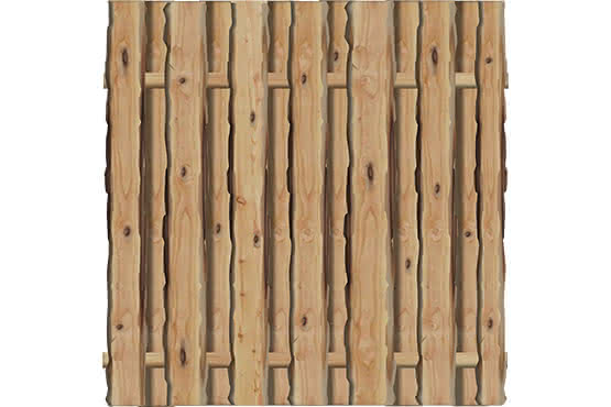 Sichtschutz Ponderosa 180x180 cm Lärche sägerau naturbelassen ca. 180 x 180 cm | Lärche natur sägerau