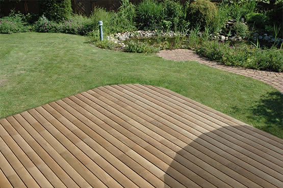 Eiche natur bombiertes Profil 23x110 mm 4,00 m 4,00 m