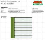 Günstig: Terrassendielen-Set 4,00x4,00 m aus 27x145 mm Kiefer KDI fein geriffelt 