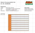 Günstig: Terrassendielen-Set 4,00x5,00 m aus 27x145 mm europ. Lärche genutet 