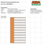Günstig: Terrassendielen-Set 5,00x3,00 m aus 27x145 mm europ. Lärche genutet 