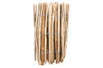 Rollzaun Haselnuss Staketenabstand ca. 3-4 cm 