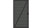 Systemzaun Kingston XL cWPC Anthrazit Türelement DIN links 100 x 181 cm Tür 100x181 cm DIN li | Anthrazit
