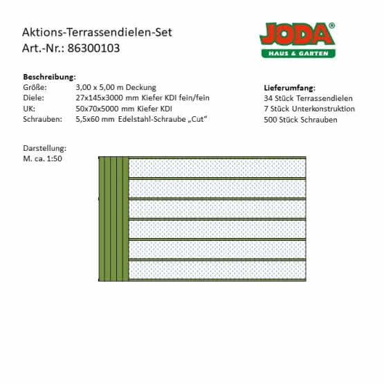 Terrasse mit Holz 3x5 m