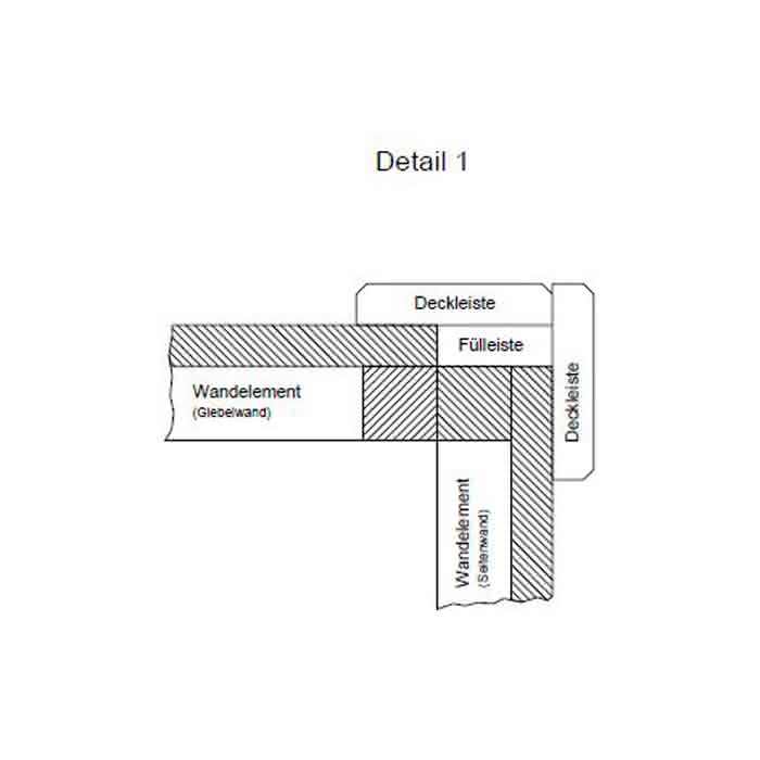Gartenhaus mit Schleppdach 230 x 186 cm | Hellgrau/Weiß
