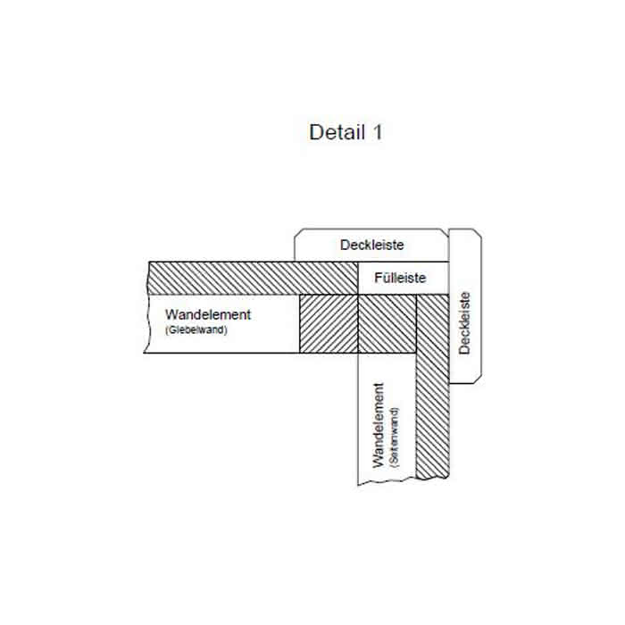 Gartenhaus mit Schleppdach 303 x 296 cm | KDI