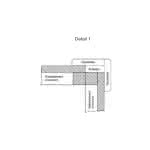 Gartenhaus mit Schleppdach 303 x 223 cm | Hellgrau/Weiß