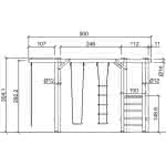 Doppelschaukel Lotta, extra robust mit Podest 