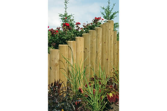 57+ Holzpalisaden 10 Cm Durchmesser, 75 cm|form gefräst |kopf
