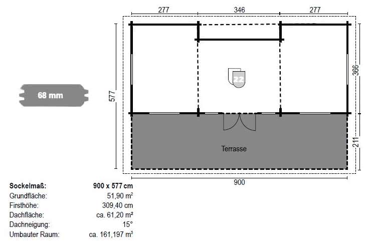 Ferienhaus Lübeck 68 mm 900 x 577 cm 