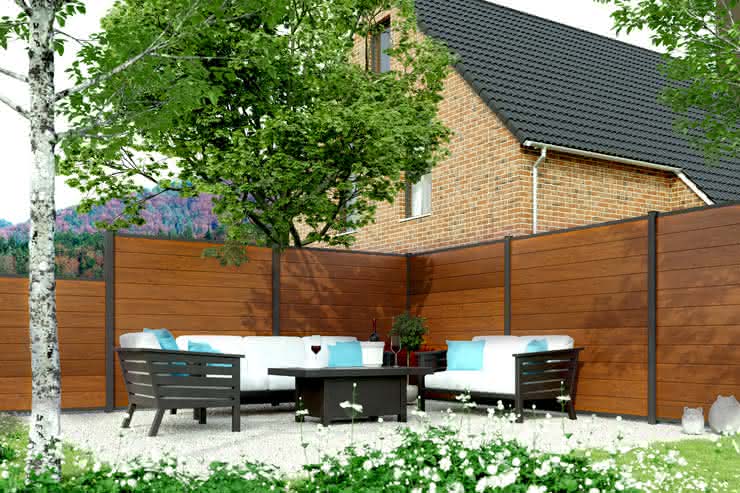 Kingston Systemzaun PVC 178x175 cm Farbe nach Wahl Kingston | nach Wahl