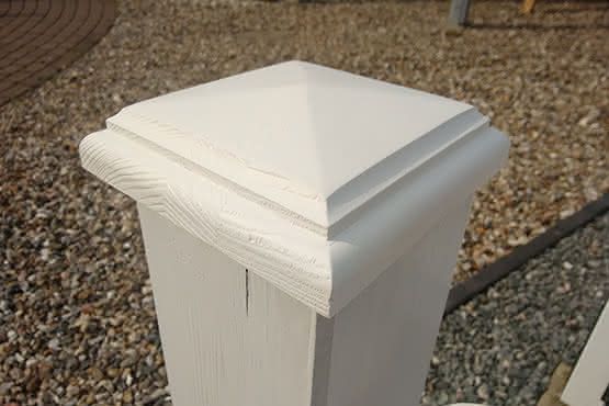 Pfostenkappen aus Holz 