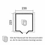 Gartenhaus - Gerätehaus -Geräteschuppen Holz 230 x 223 cm