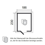 Gartenhaus - Gerätehaus -Geräteschuppen Holz 186 x 230 cm