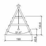 Kantholz Doppelschaukel mit Podest Kati 