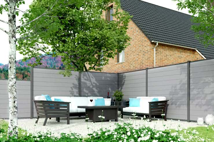 Kingston Systemzaun PVC 178x175 cm Farbe nach Wahl Kingston | nach Wahl