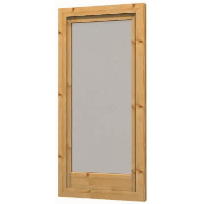 Blockhaus-Fenster Greena 81x177 cm, einfachverglast, für 45 mm BB, ohne Öffnungsfunktion Greena | 45 mm