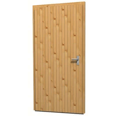 Blockhaus-Tür T 51, 90x190 cm, DIN links, für 28 mm BB T 51 DIN li | 28 mm