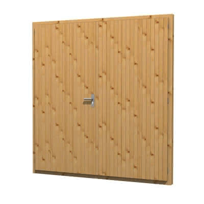 Blockhaus-Tür T 61, 180x190 cm, DIN links, für 45 mm BB T 61 DIN li | 45 mm