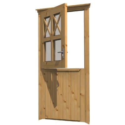 Blockhaus-Tür Klöntür, 87x190 cm,  einfachverglast, DIN links, für 28 mm BB Klöntür DIN li | 28 mm