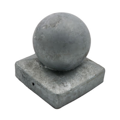 Pfostenkappen 90x90 mm Metallkugelkopf verzinkt Metallkugelkopf | verzinkt