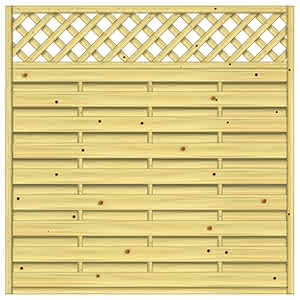 Dichtzaun Madras 180x180 cm mit Rankgitter KDI Struktur 180 x 180 cm mit Rankgitter | KDI Struktur