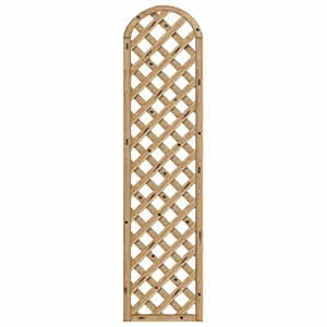 Rankzaun mit Bogen Palma 50x200/180 cm Rankzaun mit Oberbogen Lärche naturbelassen 50 x 200/180 cm Rankzaun mit Oberbogen | Lärche naturbelassen