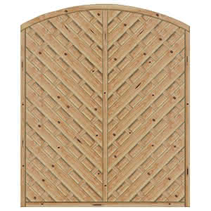 Sichtschutz Sontegro 150x180/161 cm geschlossen Lärche naturbelassen 150 x 180/161 cm geschlossen | Lärche naturbelassen