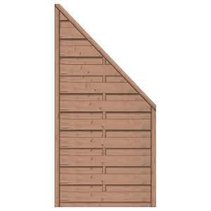 Dichtzaun Madras 90x180/90 cm Abschluss Fichte hellbraun 90 x 180/90 cm Abschluss | Fichte Hellbraun