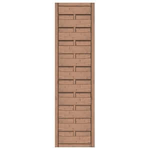 Dichtzaun Madras 50x180 cm geschlossen Fichte hellbraun 50 x 180 cm geschlossen | Fichte Hellbraun