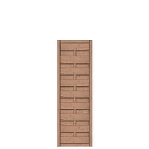 Dichtzaun Madras 50x150 cm geschlossen Fichte hellbraun 50 x 150 cm geschlossen | Fichte Hellbraun