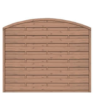 Bogendichtzaun Monegro 180x150/131 cm geschlossen Fichte hellbraun 180 x 150/131 cm geschlossen | Fichte hellbraun