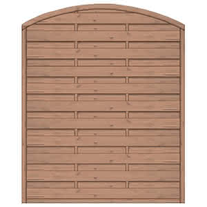Bogendichtzaun Monegro 150x180/161 cm geschlossen Fichte hellbraun 150 x 180/161 cm geschlossen | Fichte hellbraun