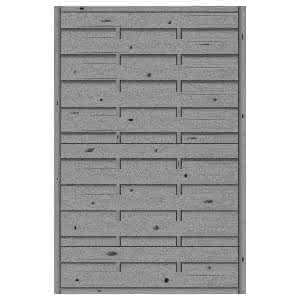 Dichtzaun Madras 120 x 180 cm Fichte Basaltgrau 120 x 180 cm geschlossen | Fichte Basaltgrau