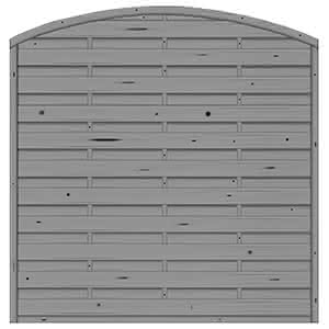 Bogendichtzaun Monegro 180x180/161 cm geschlossen Fichte Basaltgrau 180 x 180/161 cm geschlossen | Fichte Basaltgrau